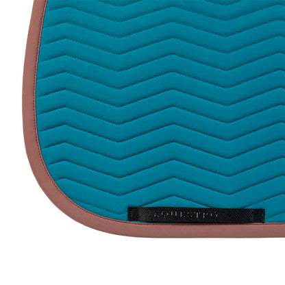 Equestro Wave Quilting dressage saddle pad in technical fabric