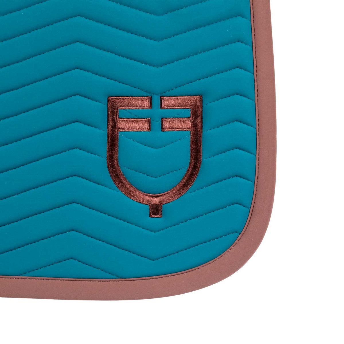 Equestro Wave Quilting dressage saddle pad in technical fabric