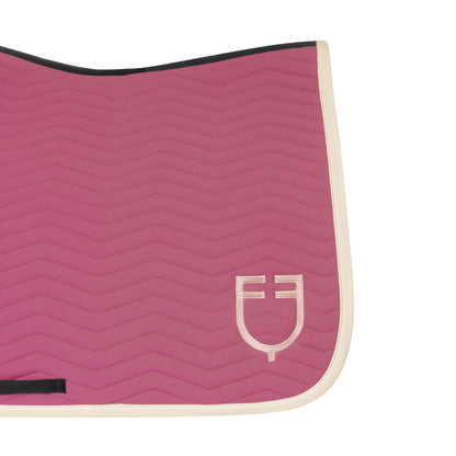 Equestro Wave Quilting dressage saddle pad in technical fabric