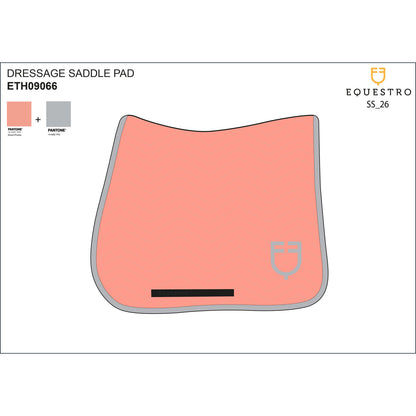 Equestro Wave Quilting dressage saddle pad in technical fabric