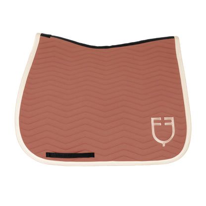 Equestro Wave Quilting dressage saddle pad in technical fabric
