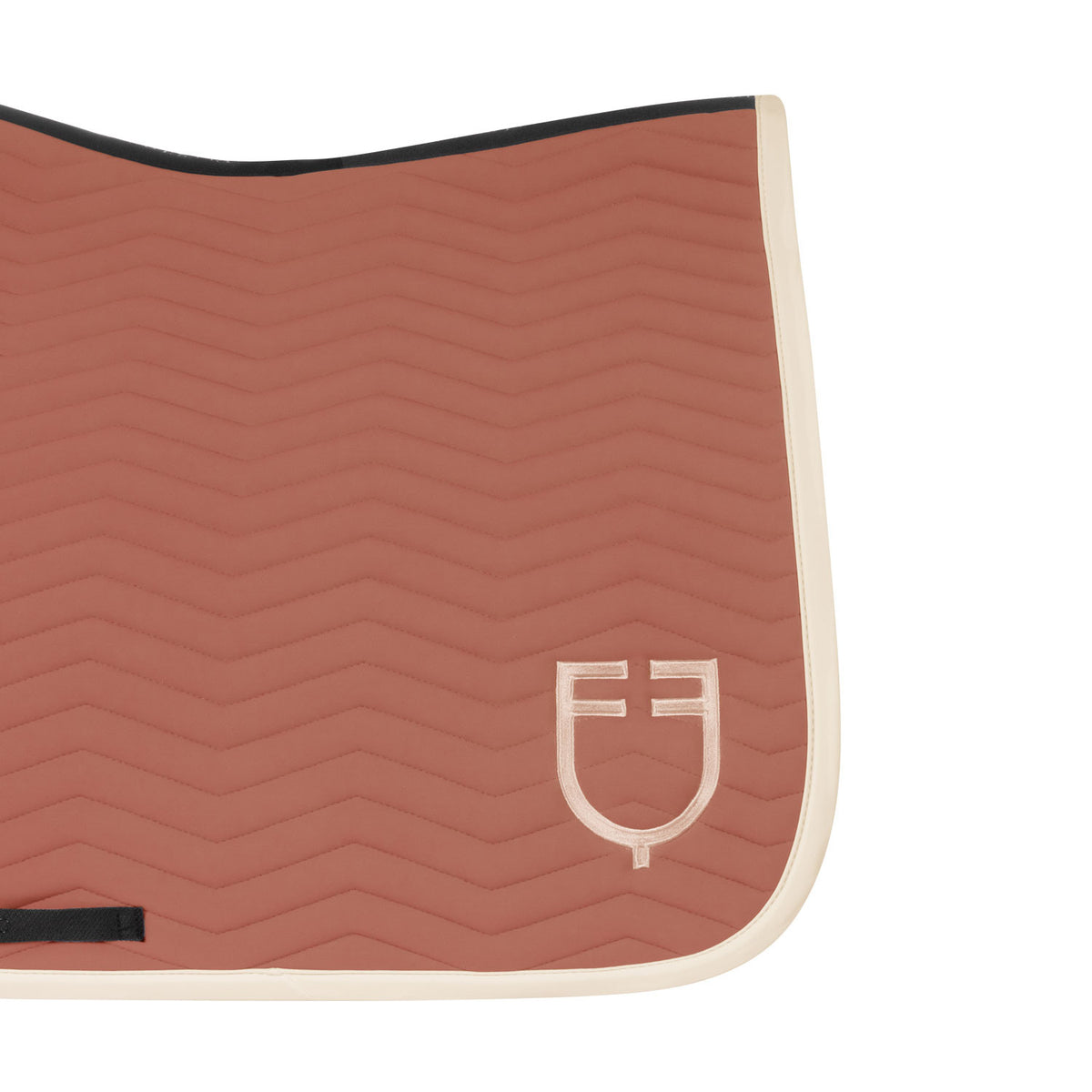 Equestro Wave Quilting dressage saddle pad in technical fabric