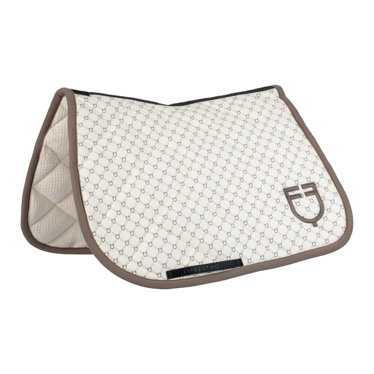 Equestro Jumping saddle pad with monogram print
