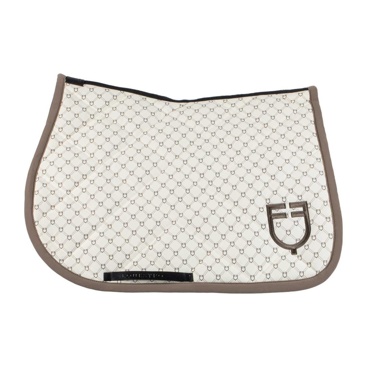 Equestro Jumping saddle pad with monogram print