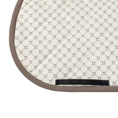 Equestro Jumping saddle pad with monogram print