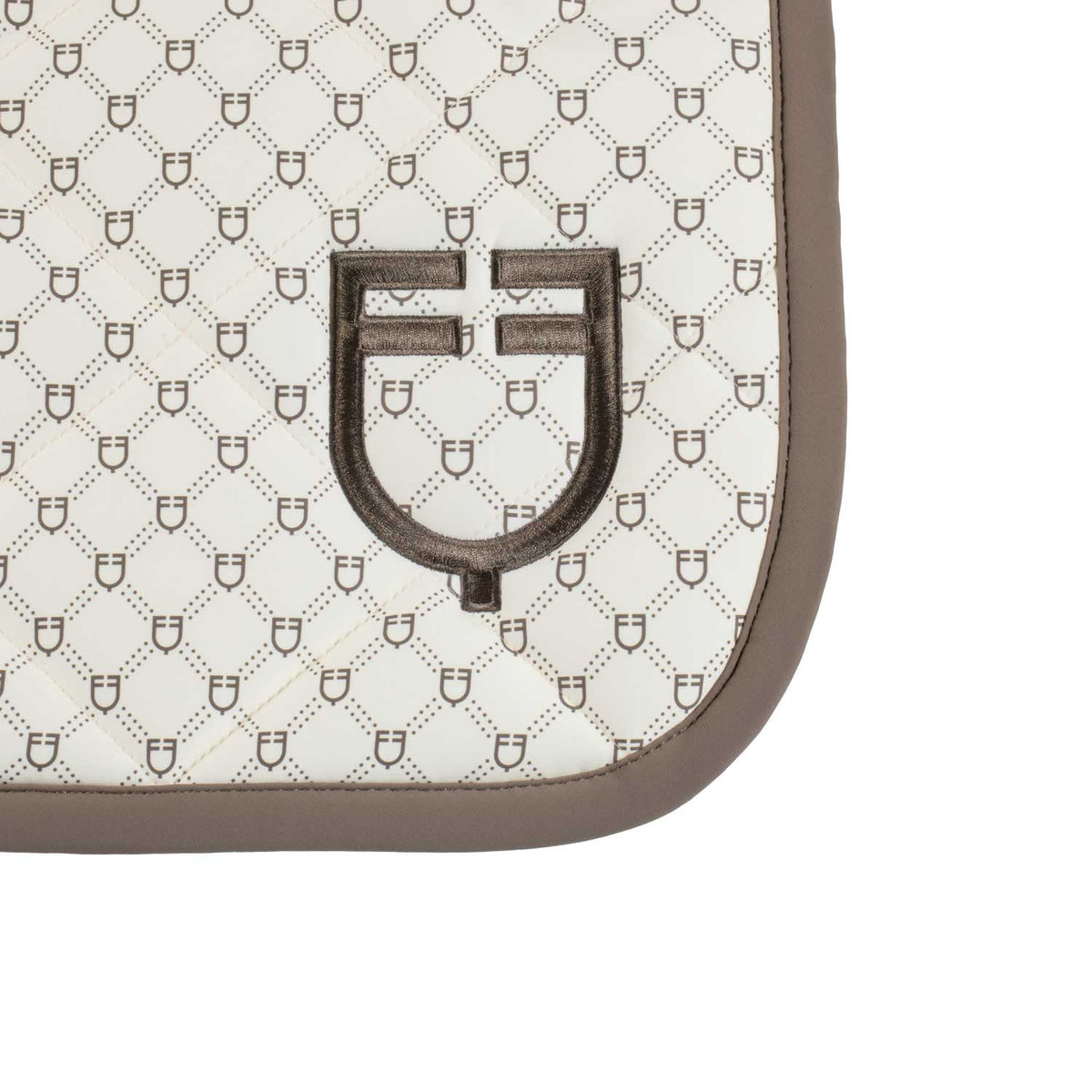 Equestro Jumping saddle pad with monogram print
