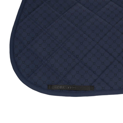 Equestro Jumping saddle pad with monogram print