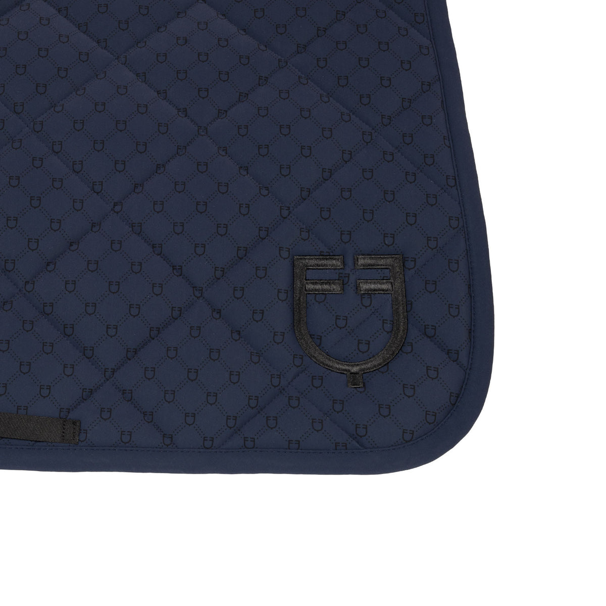Equestro Jumping saddle pad with monogram print