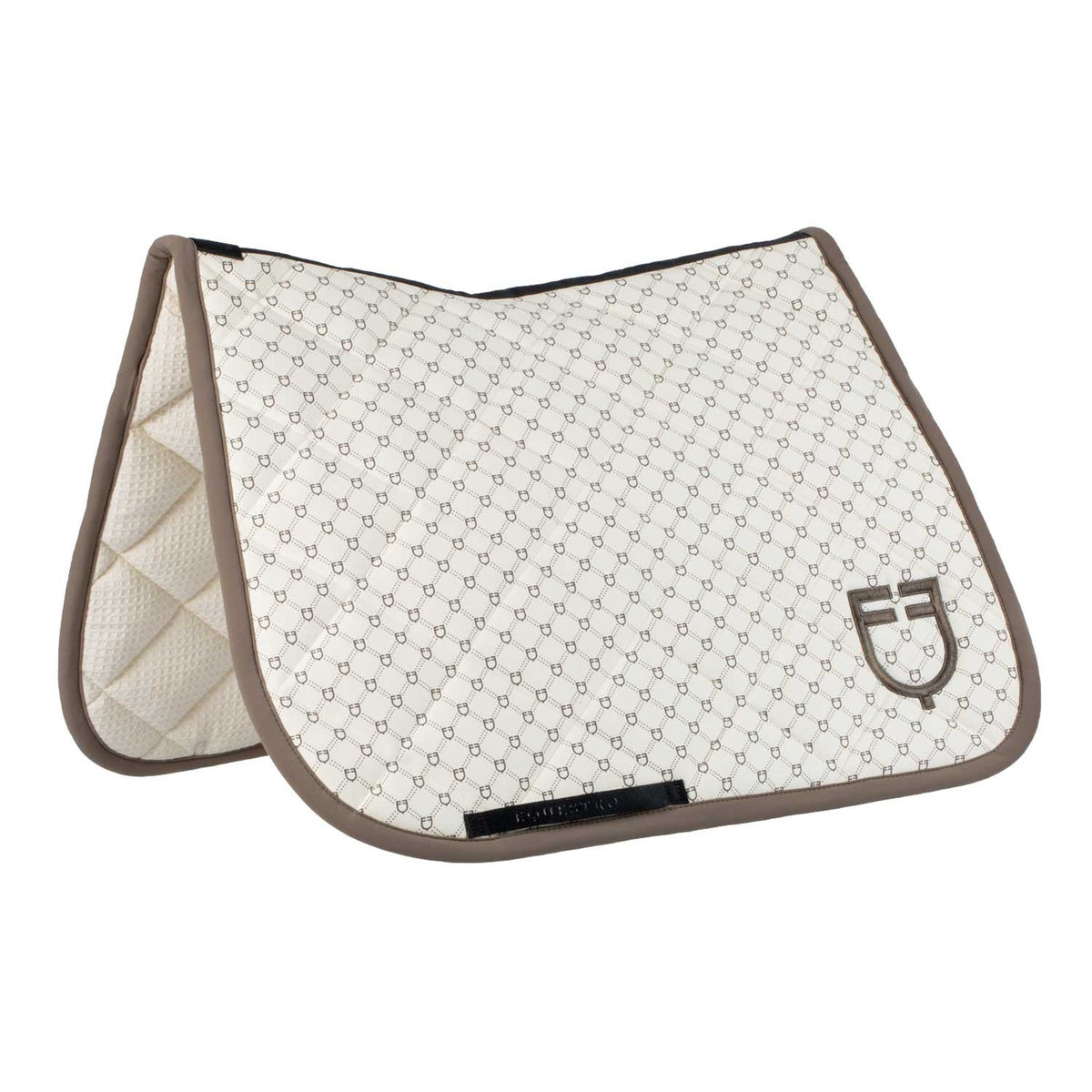 Equestro Dressage saddle pad with monogram print