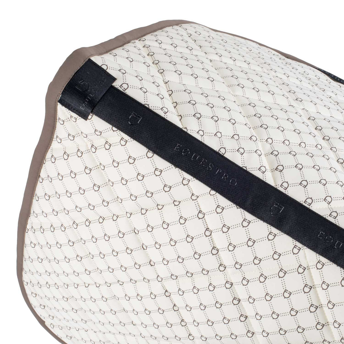 Equestro Dressage saddle pad with monogram print
