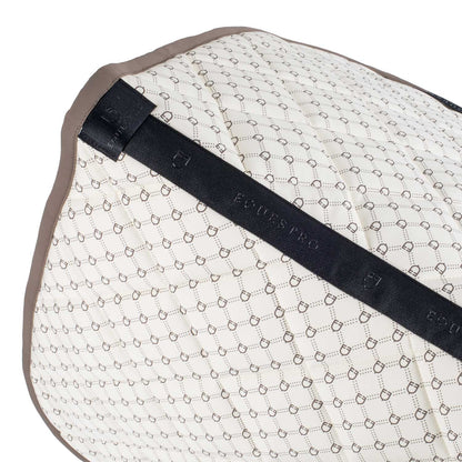 Equestro Dressage saddle pad with monogram print