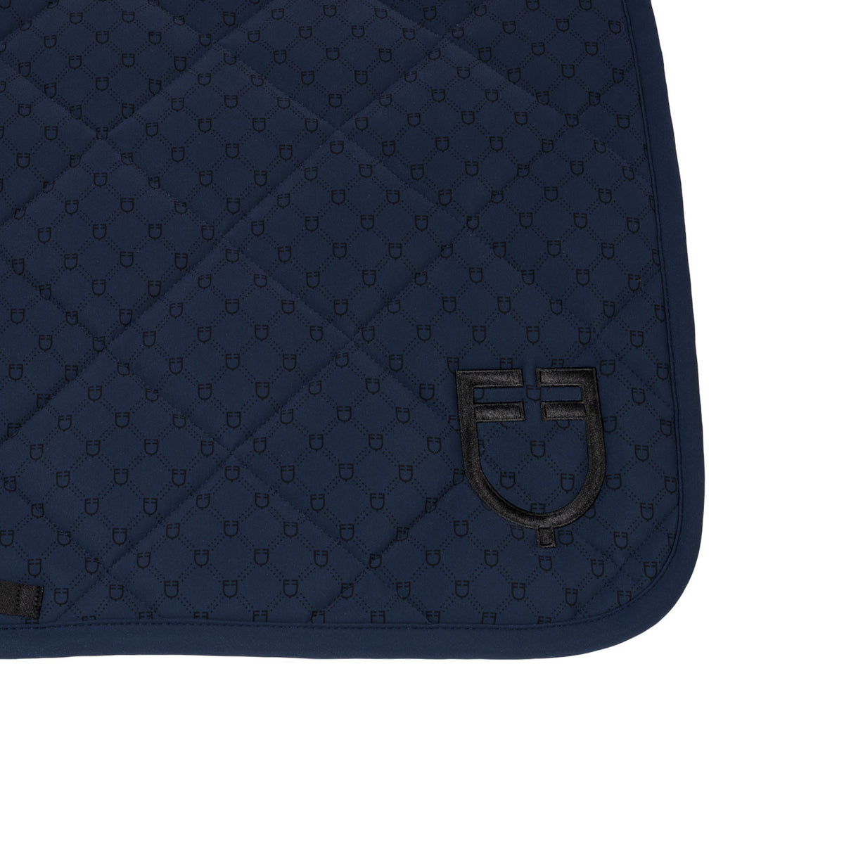 Equestro Dressage saddle pad with monogram print