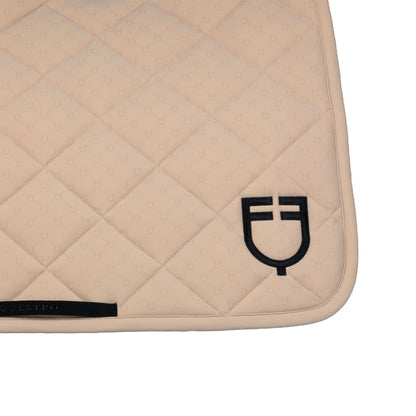 Equestro Dressage saddle pad with monogram print