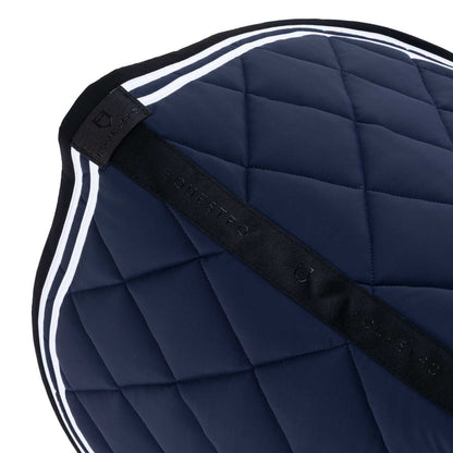Equestro Double Stripes jumping saddle pad in technical fabric