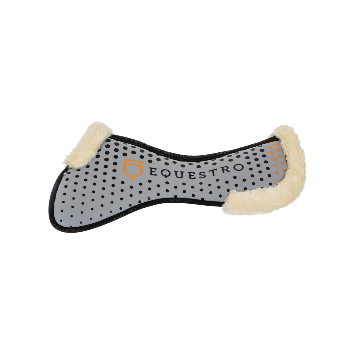 Equestro Ecowool memory foam pad with silicone grip and logo
