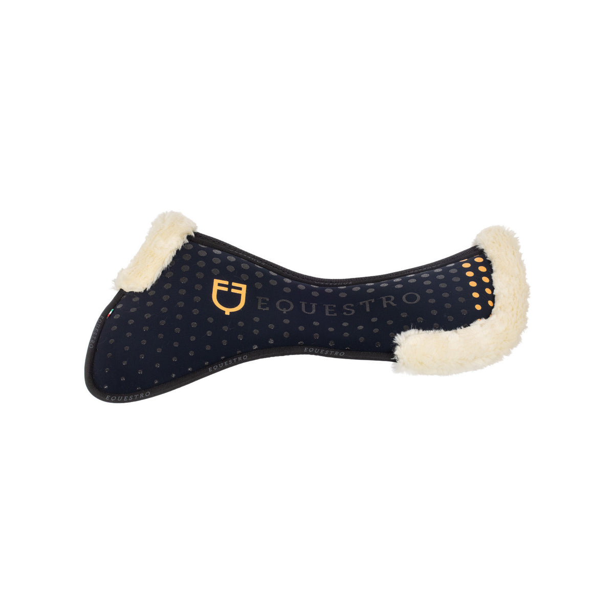 Equestro Ecowool memory foam pad with silicone grip and logo