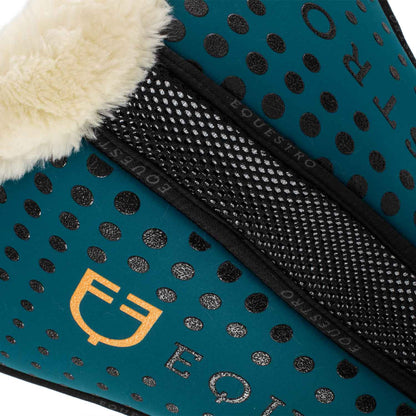 Equestro Ecowool memory foam pad with silicone grip and logo