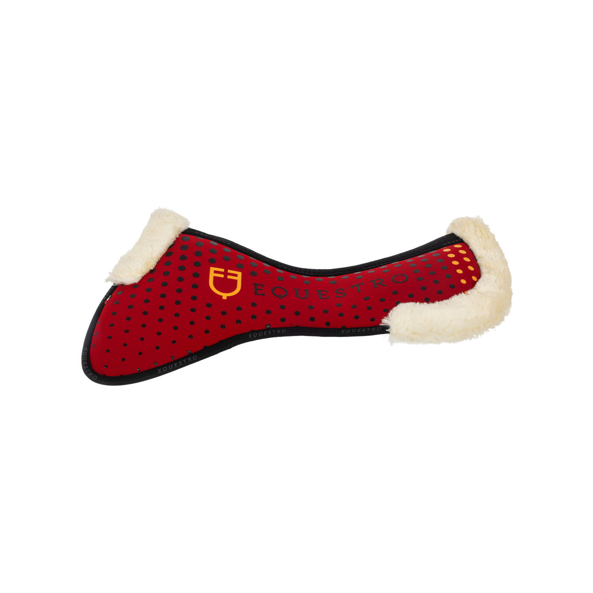 Equestro Ecowool memory foam pad with silicone grip and logo