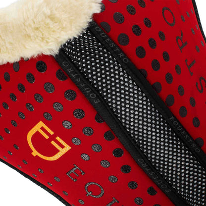 Equestro Ecowool memory foam pad with silicone grip and logo