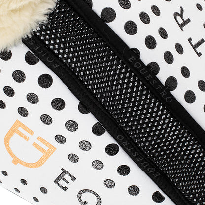 Equestro Ecowool memory foam pad with silicone grip and logo
