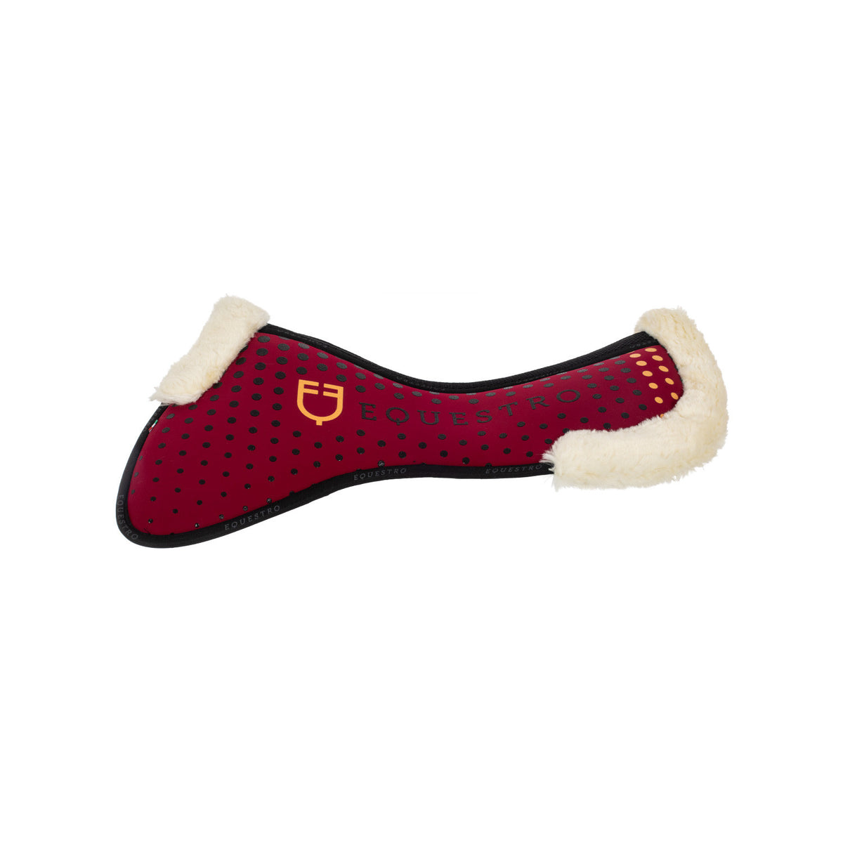 Equestro Ecowool memory foam pad with silicone grip and logo