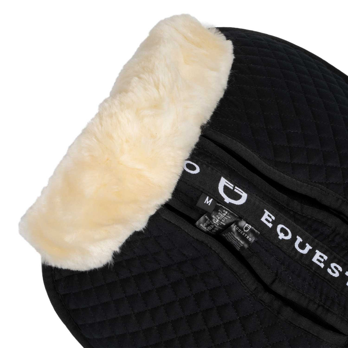 Equestro Cotton pad with pockets and sheepskin