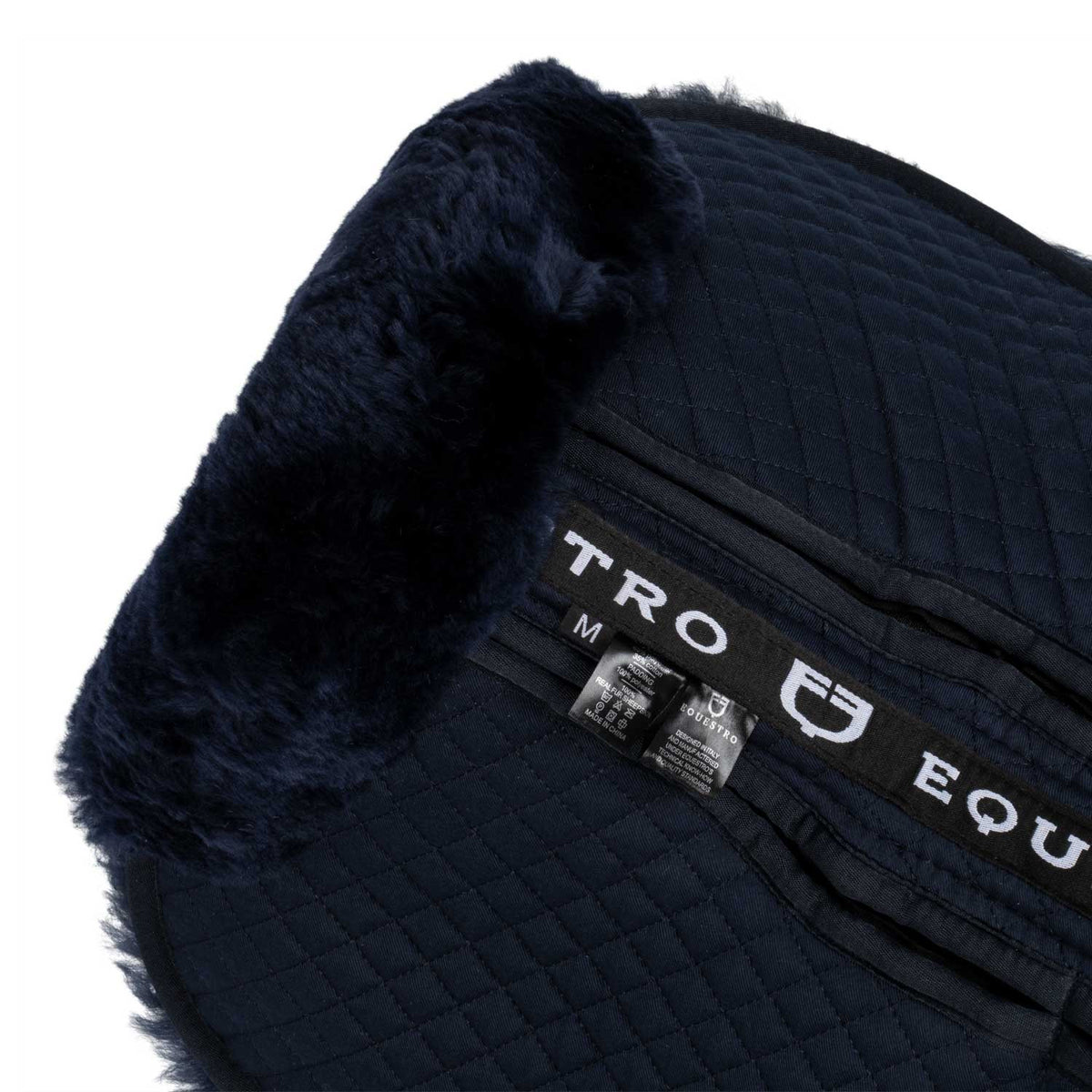 Equestro Cotton pad with pockets and sheepskin