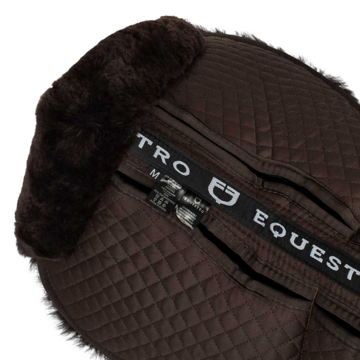 Equestro Cotton pad with pockets and sheepskin