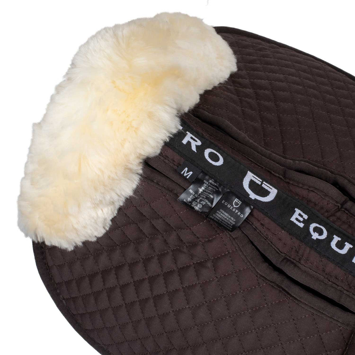 Equestro Cotton pad with pockets and sheepskin