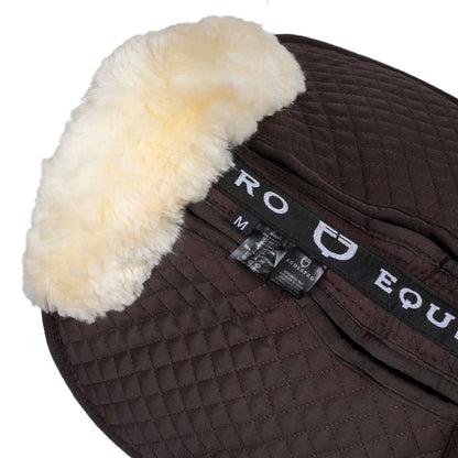 Equestro Cotton pad with pockets and sheepskin
