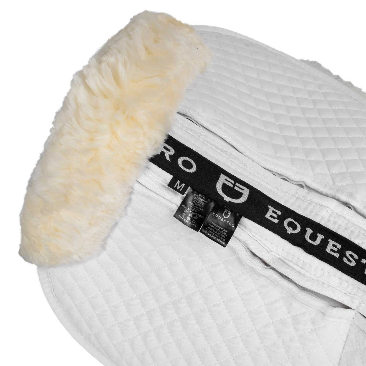 Equestro Cotton pad with pockets and sheepskin
