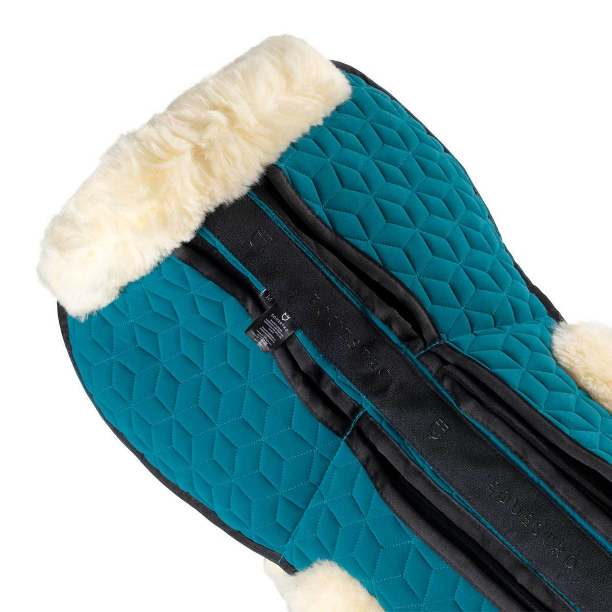 Equestro Elastane pad with pockets and sheepskin lining
