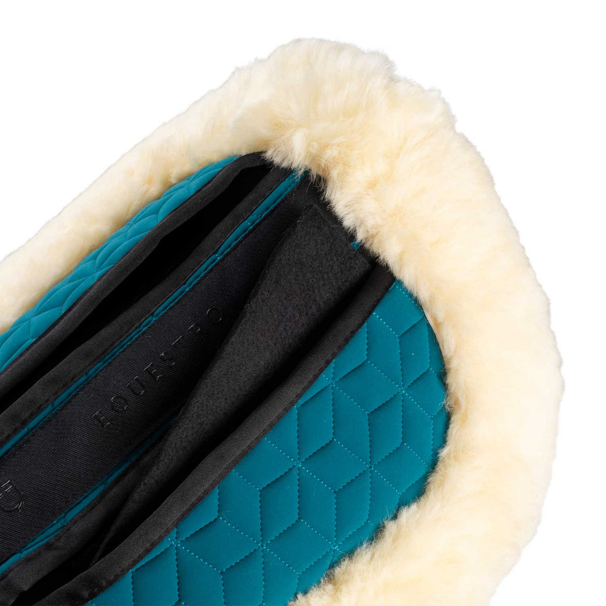 Equestro Elastane pad with pockets and sheepskin lining