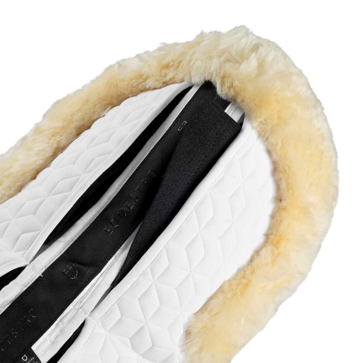 Equestro Elastane pad with pockets and sheepskin lining