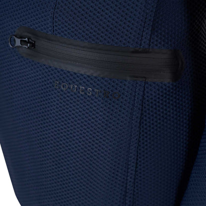 Equestro Girls' three-button competition jacket perforated fabric