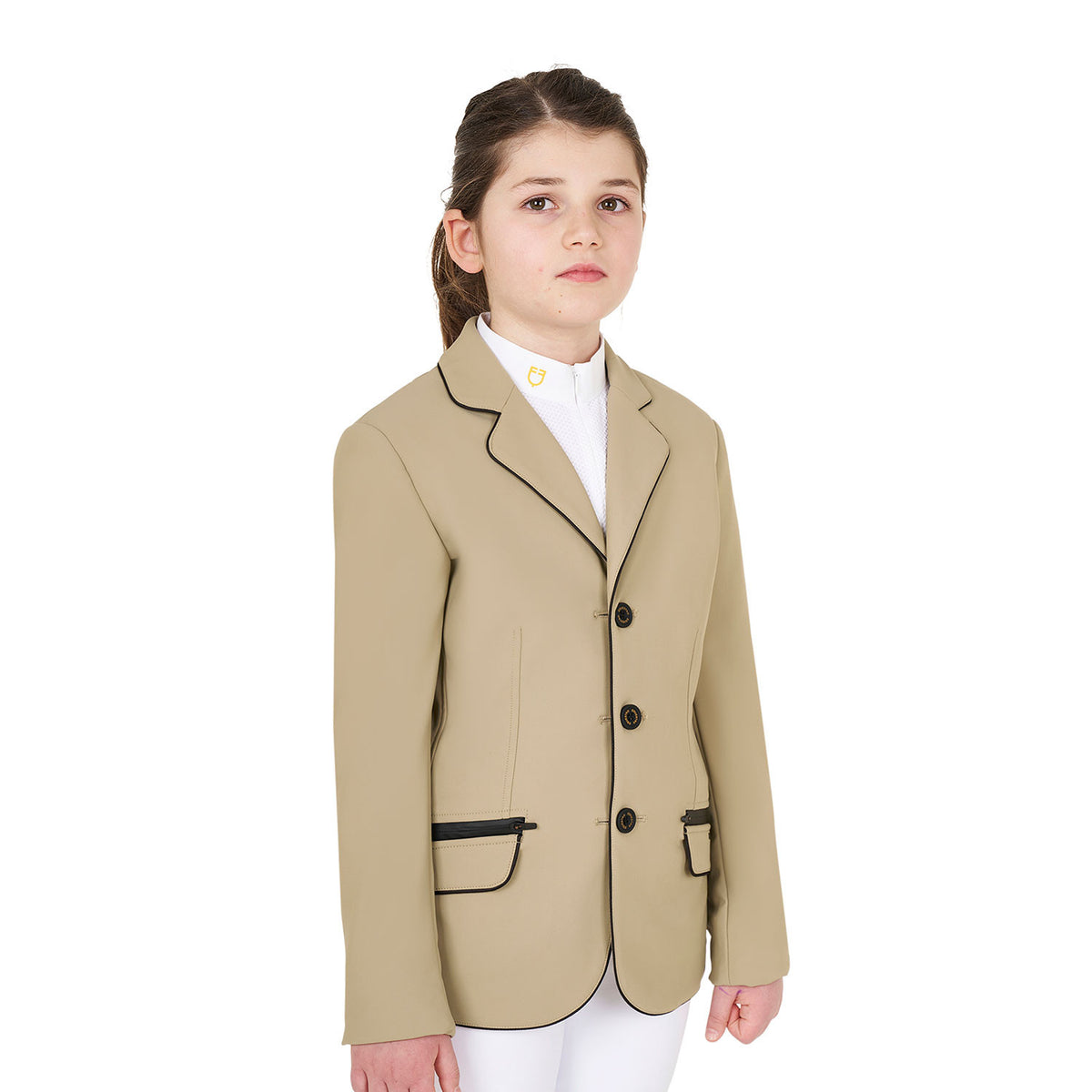 Equestro Girls' competition jacket in technical fabric