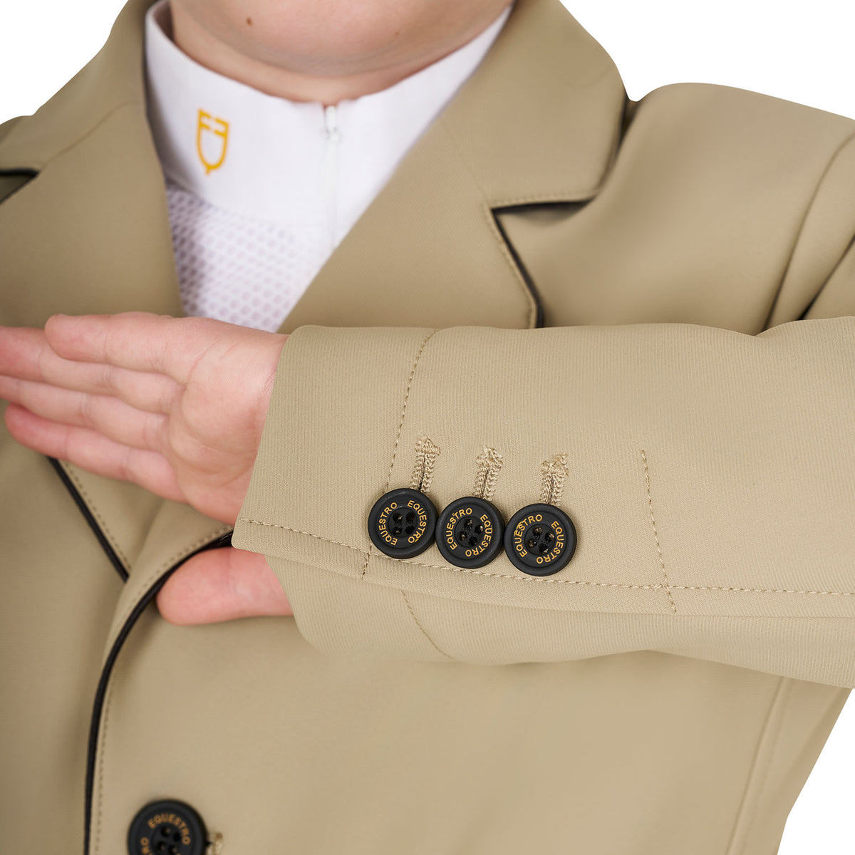 Equestro Girls' competition jacket in technical fabric