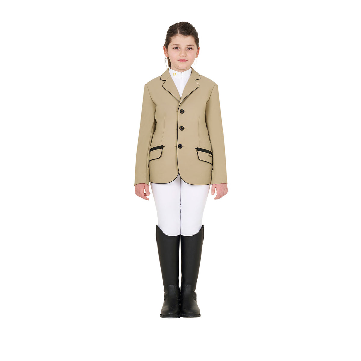 Equestro Girls' competition jacket in technical fabric