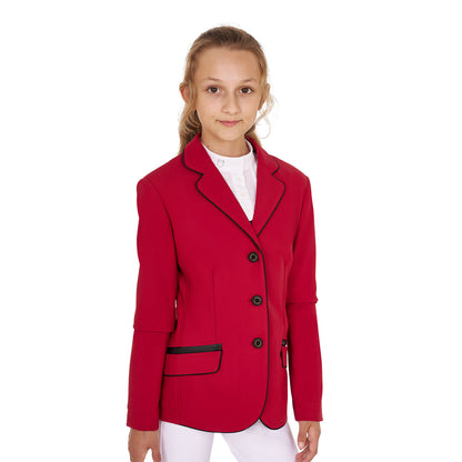 Equestro Girls' competition jacket in technical fabric