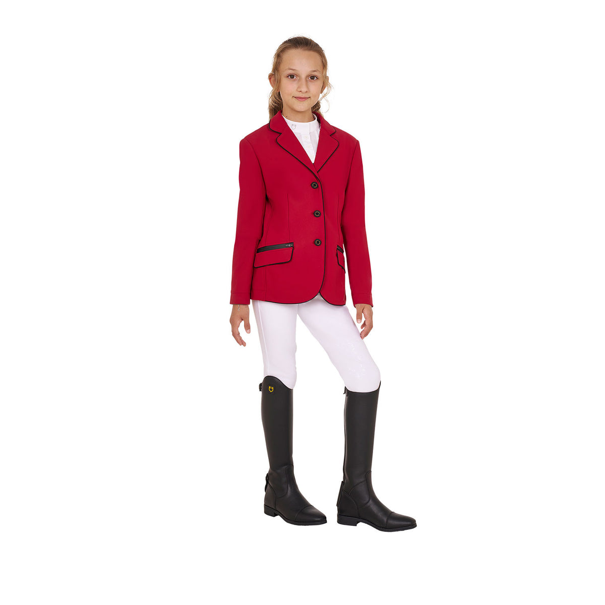 Equestro Girls' competition jacket in technical fabric