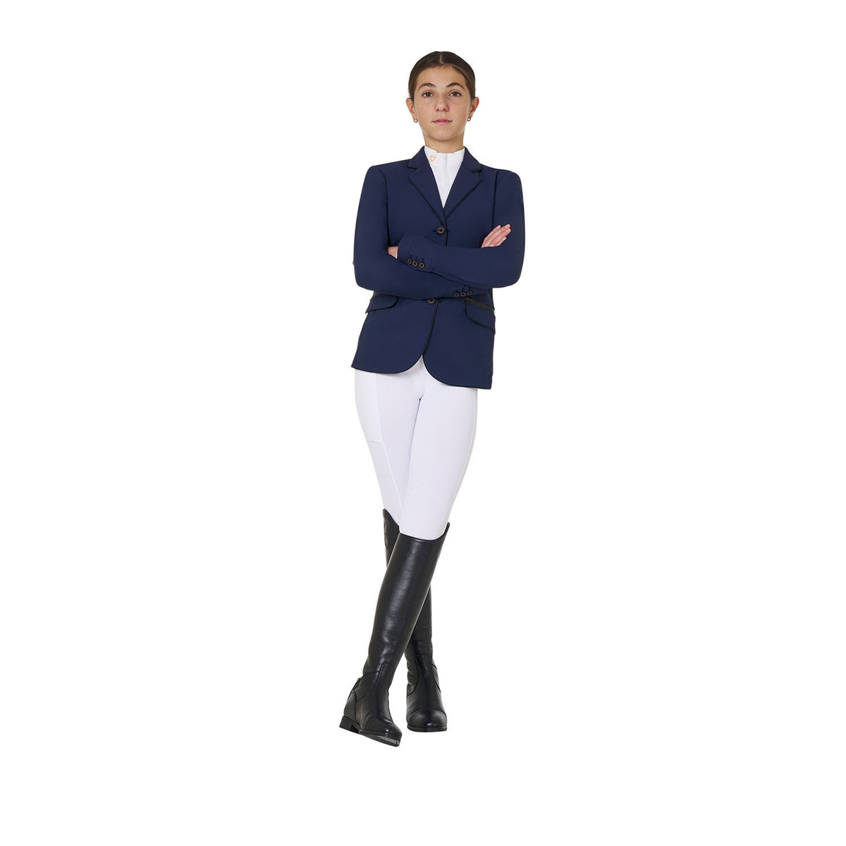 Equestro Girls' competition jacket in technical fabric
