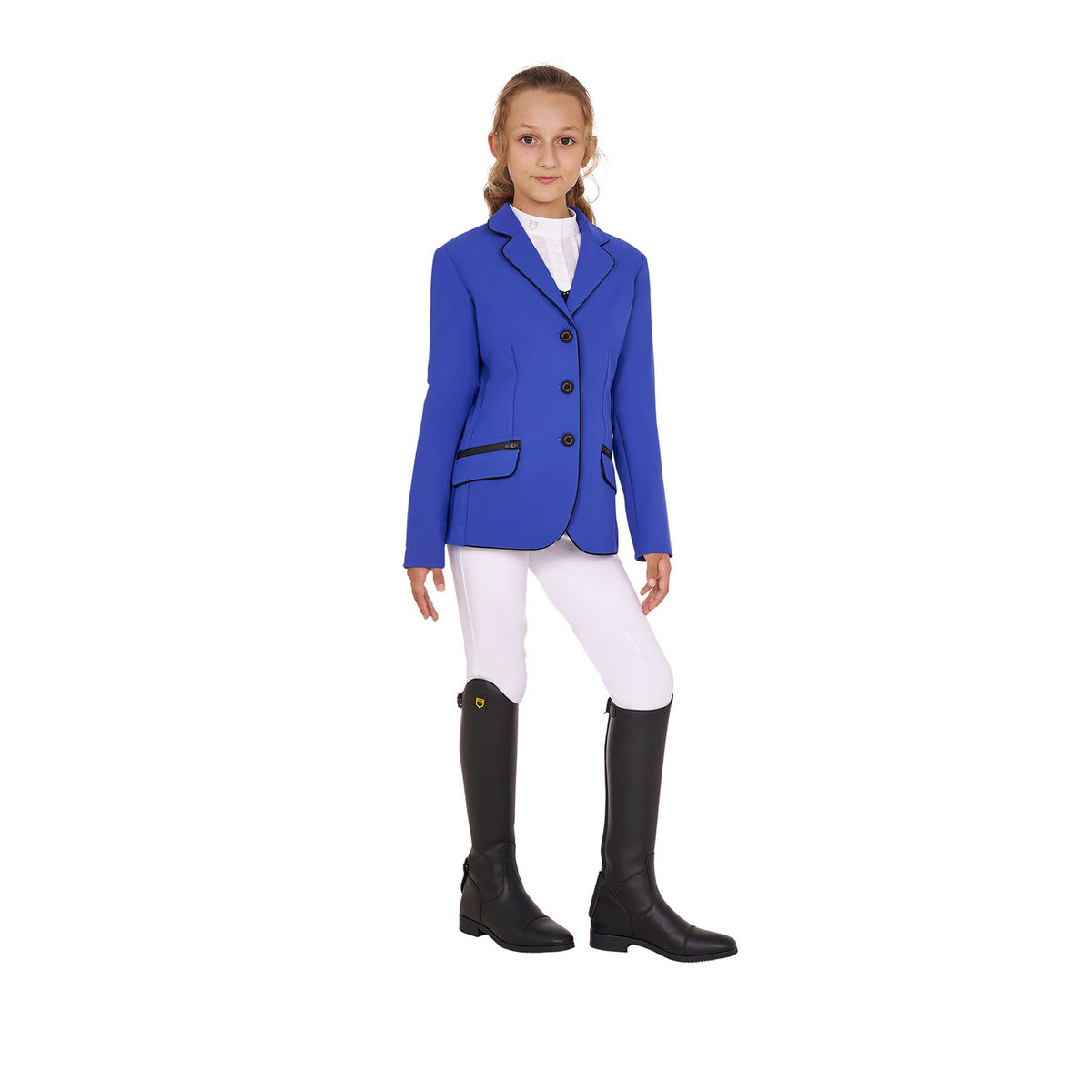 Equestro Girls' competition jacket in technical fabric
