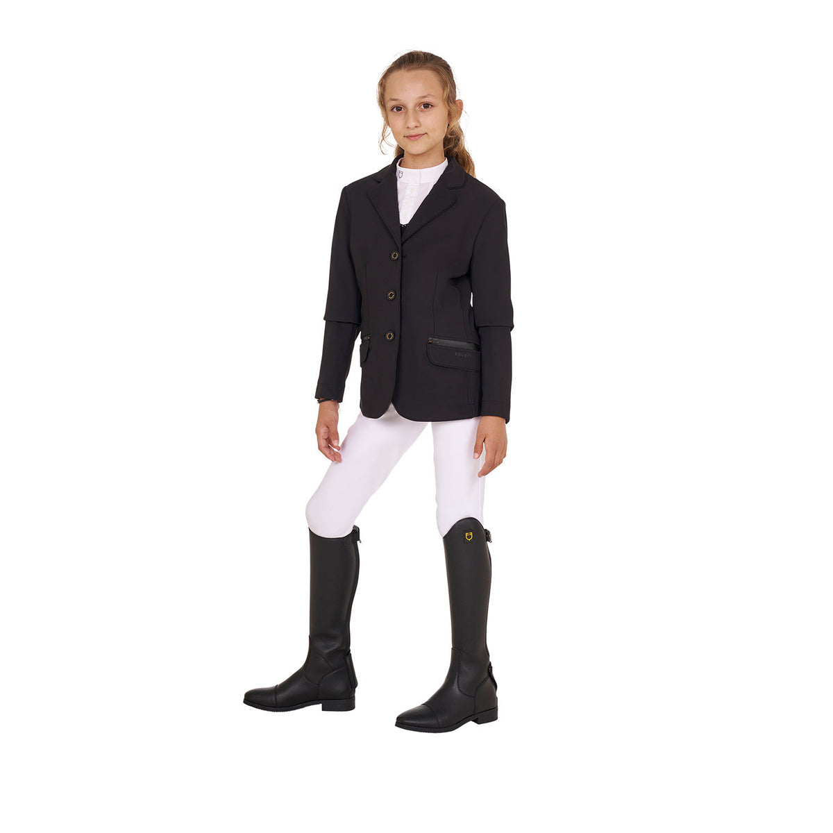 Equestro Girls' competition jacket in technical fabric