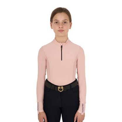 Equestro Girls' long-sleeved training base layer