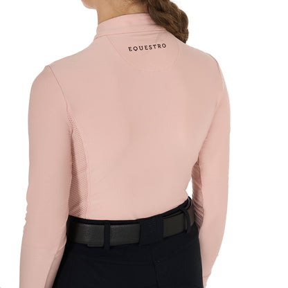 Equestro Girls' long-sleeved training base layer