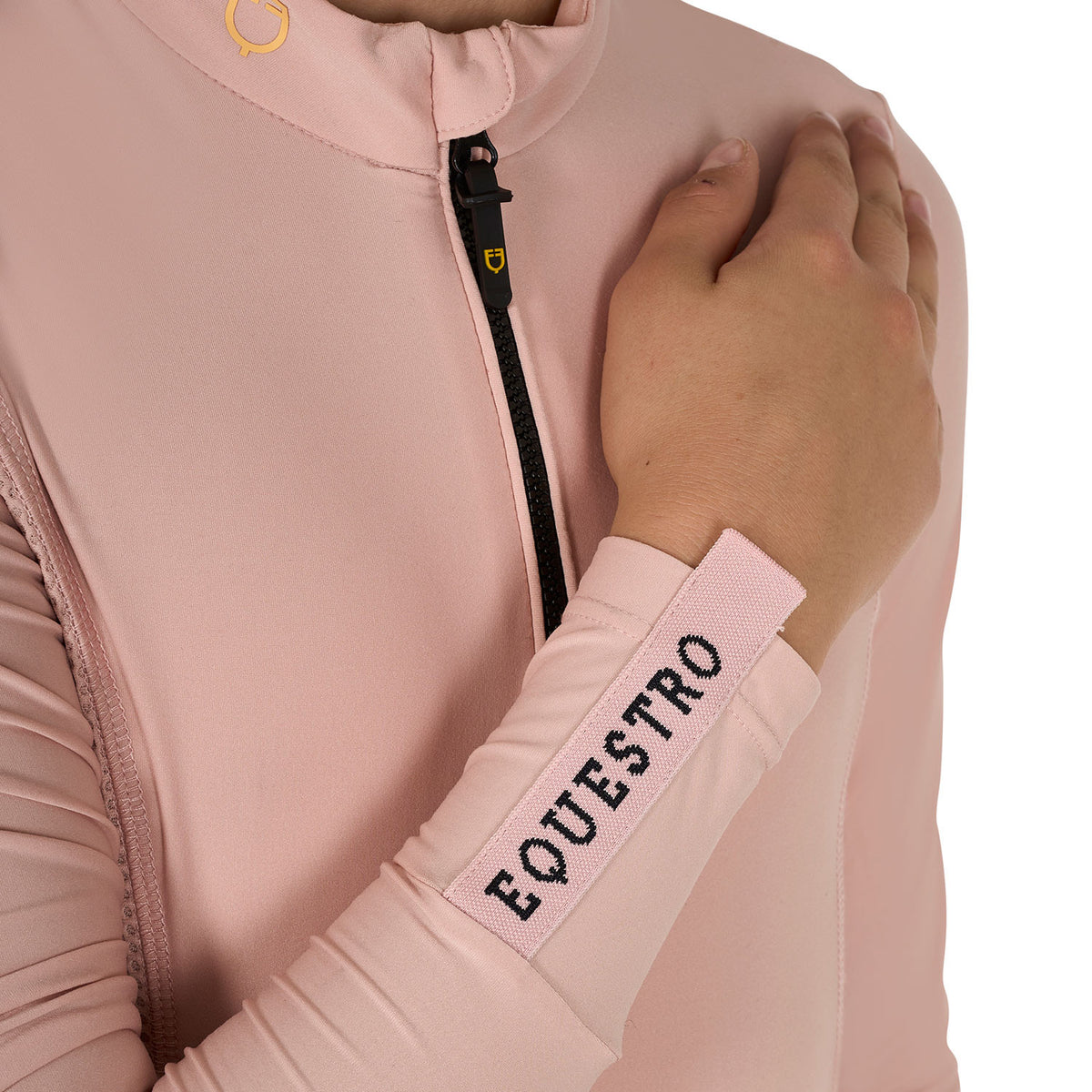 Equestro Girls' long-sleeved training base layer