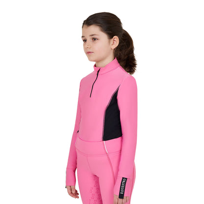 Equestro Girls' long-sleeved training base layer