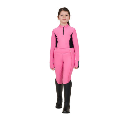 Equestro Girls' long-sleeved training base layer