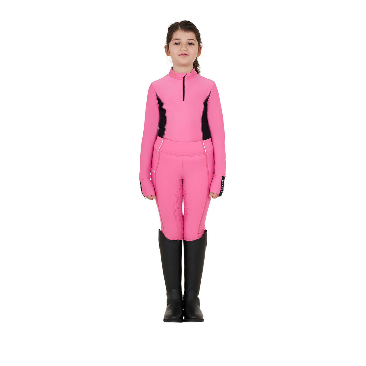 Equestro Girls' long-sleeved training base layer