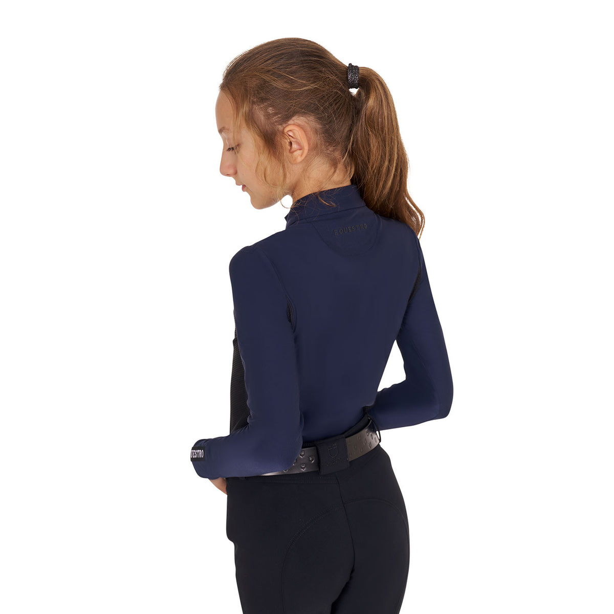 Equestro Girls' long-sleeved training base layer